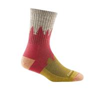 Darn Tough Ladies Micro Crew Midweight Hiking Merino Wool Seamless Socks - L - Cranberry