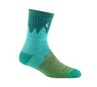 Darn Tough Ladies Micro Crew Midweight Hiking Merino Wool Seamless Socks - M - Aqua