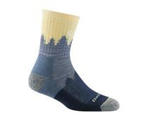 Darn Tough Ladies Micro Crew Midweight Hiking Merino Wool Seamless Socks - M - Light Denim