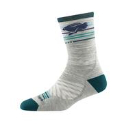 Darn Tough Ladies Micro Crew Ultra-Lightweight Anti Blister Breathable Running Socks - L - Gray