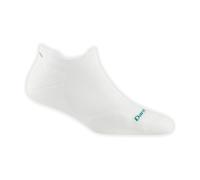 Darn Tough Ladies No Show Ultra-Lightweight Anti Blister Running Merino Socks - L - White