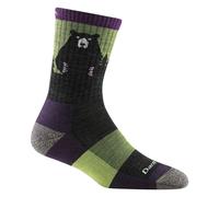 Darn Tough Ladies Novelty Bear Patterned Hiking Merino Socks - M - Lime