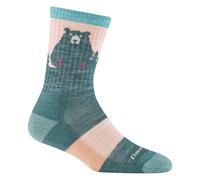 Darn Tough Ladies Novelty Bear Patterned Hiking Merino Socks - M - Quartz