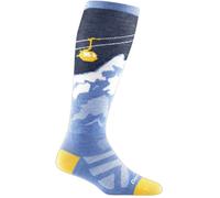 Darn Tough Ladies Over-the-Calf Patterned Lightweight Ski Snowboard Merino Wool Socks - L - Midnight