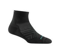 Darn Tough Ladies Quarter No Cushion Ultra-Lightweight Running Merino Socks - L - Black