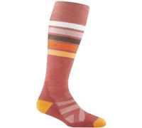 Darn Tough Ladies Over-the-Calf Midweight Ski Snowboard Striped Merino Wool Socks - L - Canyon