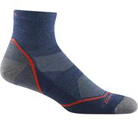 Darn Tough Mens Light Hiker Quarter Lightweight Hiking Sock Denim
