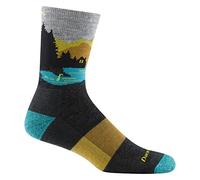Darn Tough Men's Close Encounters Micro Crew Midweight with Cushion Sock (Style 5014) -, Charcoal, 8-9.5
