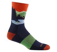 Darn Tough Men's Close Encounters Micro Crew Midweight with Cushion Sock (Style 5014) -, Eclipse, Large