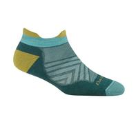 Darn Tough Men's Run No Show Tab Ultra-Lightweight with Cushion - Merino Wool Socks for Running, Teal, Large