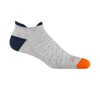 Darn Tough Men's Run No Show Tab Ultra-lightweight With Cushion Socks (Pack of 2), Grey/Black (Ash), M