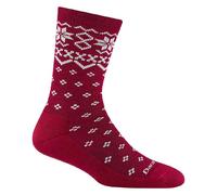 Darn Tough | Shetland Crew Lightweight | Cushion | Women's | Burgundy Small