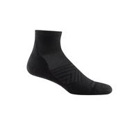 Darn Tough (Style 1040) Men's 1/4 Sock Ultra-Lightweight with Cushion Run Sock - black - Medium