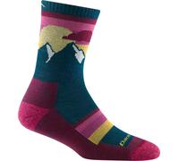 Women's Darn Tough Womens Sunset Ledge Micro Crew Lightweight With Cushion / Dark Teal / L Large