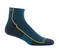 Darn Tough Vermont Darn Tough Men's Hiker Quarter Midweight with Cushion Hiking Sock (Style 1959) - Dark Teal, Large