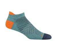 Darn Tough Vermont Men's Run No Show Tab Running Socks, Ultra-Lightweight No Cushion Socks for Men - Aqua, M