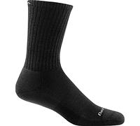 Darn Tough Vermont Men's The Standard Crew Light Cushion Socks Outdoors Equipment, Black, S