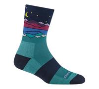 Darn Tough Vermont Mirror Lake Cool Max Micro Crew Socks for Women - Hiking Socks with Midweight Comfort, Womens Sock, Teal, L