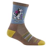 Darn Tough Vermont Women's Critter Club Micro Crew Lightweight with Cushion Sock (Style 5001) - Brown/Bark, Small