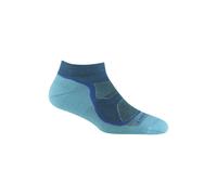 Darn Tough Vermont Women's Light Hiker No Show Lightweight Hiking Merino Socks in Blue | Size: Large Darn Tough Vermont Blue L