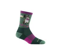 Darn Tough Vermont Women's Merino Wool Animal Patterned Hiking Boot Socks in Green | Size: Large Darn Tough Vermont Green L