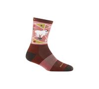 Darn Tough Vermont Women's Merino Wool Animal Patterned Hiking Boot Socks in Pink | Size: Medium Darn Tough Vermont Pink M