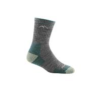 Darn Tough Vermont Women's Micro Crew Cushioned Midweight Hiking Merino Wool Socks in Light Grey | Size: Medium Darn Tough Vermont Light Grey M