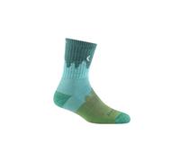 Darn Tough Vermont Women's Micro Crew Midweight Hiking Merino Wool Seamless Socks in Green | Size: Medium Darn Tough Vermont Green M