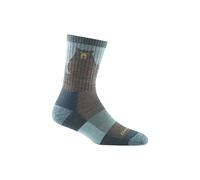 Darn Tough Vermont Women's Novelty Bear Patterned Hiking Merino Socks in Light Blue | Size: Large Darn Tough Vermont Light Blue L