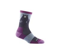 Darn Tough Vermont Women's Novelty Bear Patterned Hiking Merino Socks in Purple | Size: Medium Darn Tough Vermont Purple M