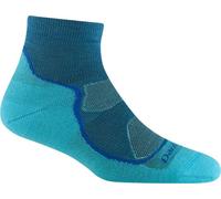 Darn Tough womens 1987 Light Hiker 1/4 Lightweight with Cushion, Cascade, M