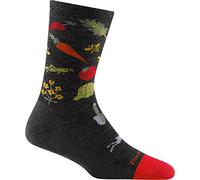 Darn Tough Women's Farmer's Market Crew Lightweight - Medium Charcoal Casual Merino Wools Socks