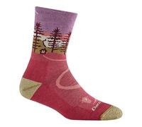 Darn Tough Women's Northwoods Micro Crew Lightweight Hiking Sock (Style 5013) -, Cranberry, M
