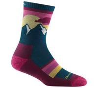 Darn Tough Womens Sunset Ledge Micro Crew LW with Cushion Sock - Teal, Size S-L