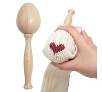 Darning Eggs Kit - Wood/Metal 19.5 x 5.5 cm | Easy Grip Mending Kit, from Branching in Wood and | Practical Sewing For, Clothes Repair and Dom Projects