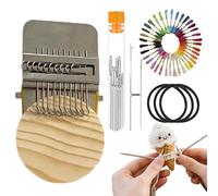 Darning Frame Set for Textile Repair - Knitting and Jeans Repair | Knitting Loom with Darning Hook Tools for Men Grandmas Beginners Tailors D