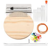Darning Loom, Knit Patch, 10 Hooks Wood Weaving Knitting Machine with Knitting Needles for Repair Jeans Socks DIY Craft, The Darning Kit