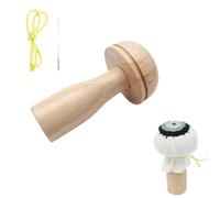 Darning Mushroom - Sewing Darning Needle, Wooden Darninng Yarn Sewing Supplies | Elastic Strap Wooden Hats for Repairing Gloves, Socks, Sweaters, Pants, Hat, Scarves, Or Other Fabrics.