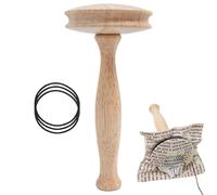Darning Mushroom - Wood Darning Mushroom Sewing Tool, For Quick And Easy Mending, Mushroom Needle Thread Kit, Sock Darning Tool Set, Sewing Repair Patch Kit,for Sewing,Embroidery,and Crafting Projects