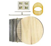 Darning Set - Portable Textile Accessories for On the Go, Equipment for Weaving Fabric Patches, Knitting Patch Maker, For Beginners Parents for Sewing Fabrics, Clothes, Scarves, Sweaters, Socks