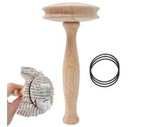 Darning Tool Set - Wooden Darning Thread Mushroom Kit,Complete Darning Kit for Beginners Quickly Mending Jeans Socks, Artful Patterns, Repair Clothes