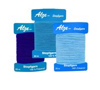 Darning Wool Bundle Blues (Sky Blue, Blue, Navy), 3 x 20m