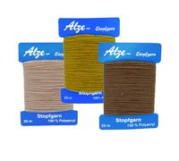 Darning Wool Bundle Rustic (Ecru, Khaki, Brown), 3 x 20m
