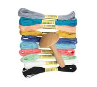 Darning Yarn, Wooden Mushroom Darner, Handy Repair Tool, Embroidery Sewing Accessory, Ideal for Clothes Restoration, Hats Mending, Pants, Sweaters Repair, 2.16 x 3.93 inches