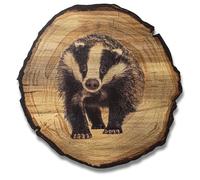 DARO Design - Badger Wall Picture Size 20 cm - Art Print Ready to Hang - Wall Decoration Theme Hunting, Nature, Animals