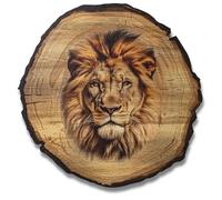 DARO Design - Lion Wall Picture Size 20 cm - Art Print Ready to Hang - Wall Decoration Theme Hunting, Nature, Animals