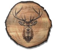 DARO Design - Wall Picture Deer Size 45 cm - Art Print Ready to Hang - Wall Decoration Theme Hunting, Nature, Animals