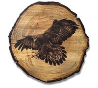 DARO Design - Wall Picture Eagle Size 20 cm - Art Print Ready to Hang - Wall Decoration Theme Hunting, Nature, Animals