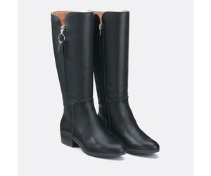 Daroca Leather Calf Boots Black