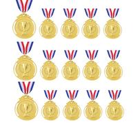 Darovly 15 Pieces Gold Award Medals Winner Medals with Ribbon Necklaces for Sports,Games,Competition,Students Rewards,Talent Show,Parties,Olympic Style, 2 Inches